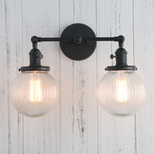 Load image into Gallery viewer, Permo Vintage Globe Glass Wall Sconces - Decorar.co.uk