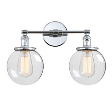 Load image into Gallery viewer, Vintage Glass Ball Double Heads Wall Light - Decorar.co.uk