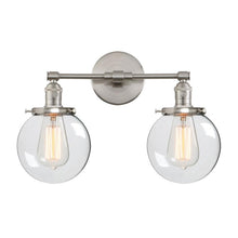 Load image into Gallery viewer, Vintage Glass Ball Double Heads Wall Light - Decorar.co.uk