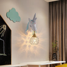 Load image into Gallery viewer, Unicornn Cartoon Kids Wall Hanging Led Lamp - Decorar.co.uk