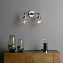 Load image into Gallery viewer, Vintage Glass Ball Double Heads Wall Light - Decorar.co.uk