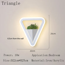 Load image into Gallery viewer, Green Plant Modern Led Metal Wall Light Fixtures - Decorar.co.uk