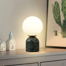 Load image into Gallery viewer, Nordic Bedside Marble Round Glass Table Lamp - Decorar.co.uk