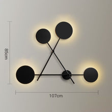 Load image into Gallery viewer, Minimal Dark Dots Led Wall Lamp - Decorar.co.uk