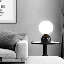 Load image into Gallery viewer, Nordic Bedside Marble Round Glass Table Lamp - Decorar.co.uk