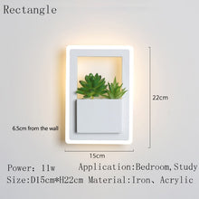Load image into Gallery viewer, Green Plant Modern Led Metal Wall Light Fixtures - Decorar.co.uk