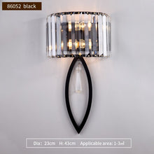 Load image into Gallery viewer, Modern Elegant Crystal Wall Light Led - Decorar.co.uk