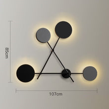 Load image into Gallery viewer, Minimal Dark Dots Led Wall Lamp - Decorar.co.uk