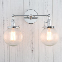 Load image into Gallery viewer, Permo Vintage Globe Glass Wall Sconces - Decorar.co.uk
