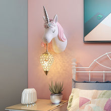 Load image into Gallery viewer, Unicornn Cartoon Kids Wall Hanging Led Lamp - Decorar.co.uk