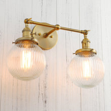 Load image into Gallery viewer, Permo Vintage Globe Glass Wall Sconces - Decorar.co.uk