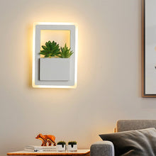 Load image into Gallery viewer, Green Plant Modern Led Metal Wall Light Fixtures - Decorar.co.uk