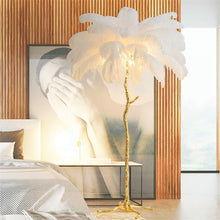 Load image into Gallery viewer, Exotic Led Ostrich Feather Floor Lamp - Decorar.co.uk