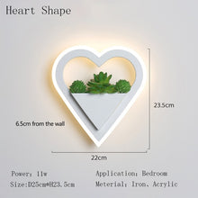 Load image into Gallery viewer, Green Plant Modern Led Metal Wall Light Fixtures - Decorar.co.uk