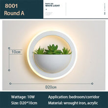 Load image into Gallery viewer, Green Plant Modern Led Metal Wall Light Fixtures - Decorar.co.uk