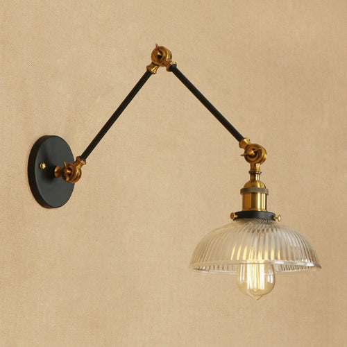 Antique Design Glass Swimming Arm Wall Lamp - Decorar.co.uk