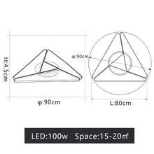 Load image into Gallery viewer, Triangle Surface Shadows Modern Led Ceiling - Decorar.co.uk