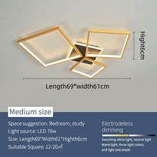 Load image into Gallery viewer, Glamour Squares Modern Led Chandelier - Decorar.co.uk
