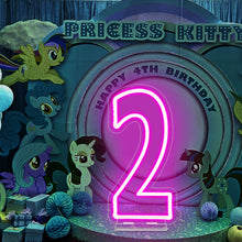 Load image into Gallery viewer, Large Light Neon Number - Decorar.co.uk