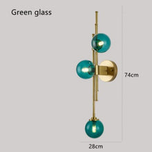 Load image into Gallery viewer, Golden Glass Ball Postmodern Wall Lamp - Decorar.co.uk