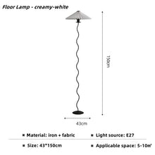 Load image into Gallery viewer, Japanese Pleated Skirt Shade Floor Lamp - Decorar.co.uk