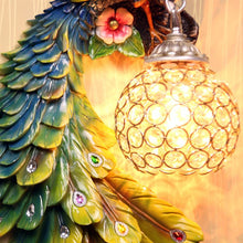 Load image into Gallery viewer, Modern Colorful Twins Peacock Wall Lamp - Decorar.co.uk