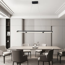 Load image into Gallery viewer, Modern Dark Linear Led Chandelier - Decorar.co.uk