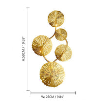 Load image into Gallery viewer, Golden Lotus Leaf Lustre Wall Lamp - Decorar.co.uk
