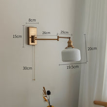 Load image into Gallery viewer, Nordic Vintage Golden Led Wall Sconce - Decorar.co.uk