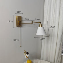 Load image into Gallery viewer, Nordic Vintage Golden Led Wall Sconce - Decorar.co.uk