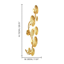 Load image into Gallery viewer, Golden Lotus Leaf Lustre Wall Lamp - Decorar.co.uk