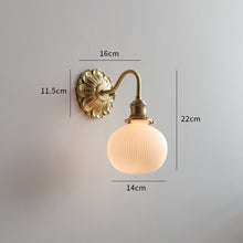 Load image into Gallery viewer, Vintage Classic Frosted Glass Led Wall Light - Decorar.co.uk