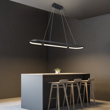 Load image into Gallery viewer, Modern Dark Linear Led Chandelier - Decorar.co.uk