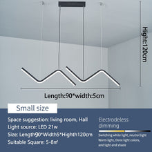 Load image into Gallery viewer, Modern Waves Led Pendant Lights - Decorar.co.uk