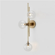 Load image into Gallery viewer, Golden Glass Ball Postmodern Wall Lamp - Decorar.co.uk