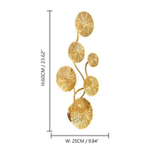 Load image into Gallery viewer, Golden Lotus Leaf Lustre Wall Lamp - Decorar.co.uk