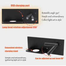 Load image into Gallery viewer, Reading Multifunction Led Wall Light - Decorar.co.uk