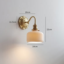 Load image into Gallery viewer, Vintage Classic Frosted Glass Led Wall Light - Decorar.co.uk