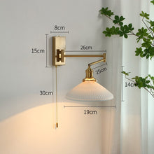 Load image into Gallery viewer, Nordic Vintage Golden Led Wall Sconce - Decorar.co.uk
