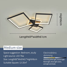 Load image into Gallery viewer, Glamour Squares Modern Led Chandelier - Decorar.co.uk