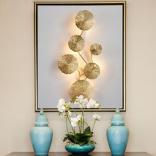 Load image into Gallery viewer, Golden Lotus Leaf Lustre Wall Lamp - Decorar.co.uk