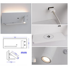 Load image into Gallery viewer, Reading Multifunction Led Wall Light - Decorar.co.uk
