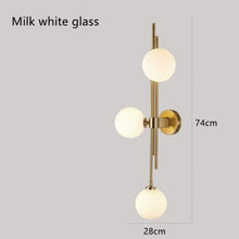 Load image into Gallery viewer, Golden Glass Ball Postmodern Wall Lamp - Decorar.co.uk