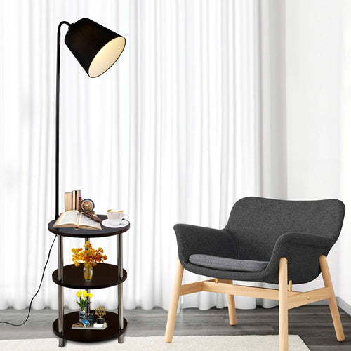 Nordic Solid Table Wood Floor Lamp - Decorar.co.uk