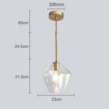 Load image into Gallery viewer, Felix - Hanging Glass Pendant Light - Decorar.co.uk