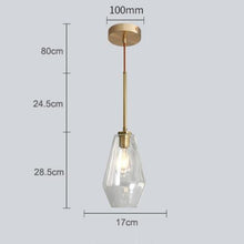 Load image into Gallery viewer, Felix - Hanging Glass Pendant Light - Decorar.co.uk