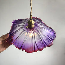 Load image into Gallery viewer, Violet - Floral Japanese Glass Pendant Light - Decorar.co.uk