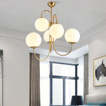 Load image into Gallery viewer, Frosted Glass Multi-Bulb Chandelier - Decorar.co.uk