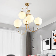 Load image into Gallery viewer, Frosted Glass Multi-Bulb Chandelier - Decorar.co.uk