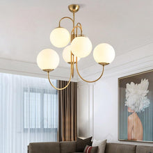 Load image into Gallery viewer, Frosted Glass Multi-Bulb Chandelier - Decorar.co.uk